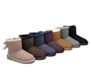 EVERAU® Women Mini Back Single Bow Boots