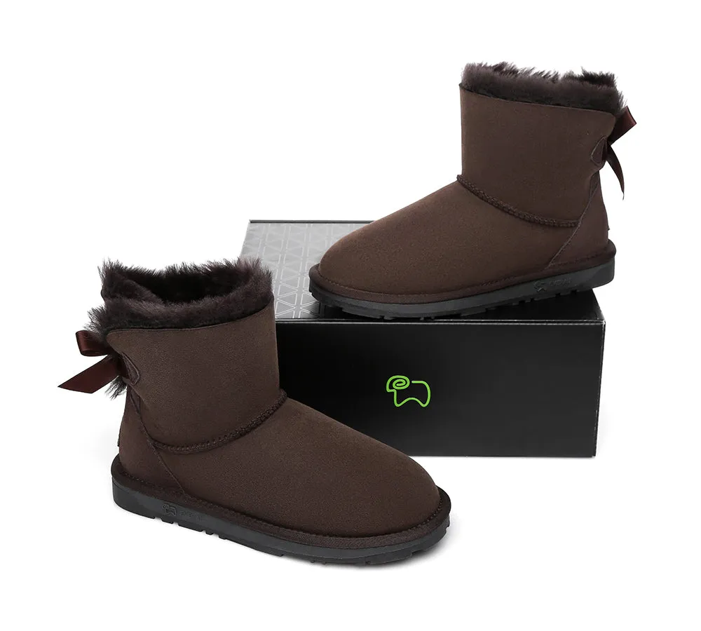 EVERAU® Women Mini Back Single Bow Boots