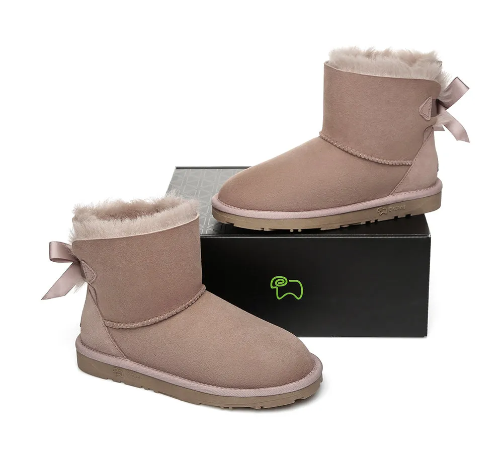 EVERAU® Women Mini Back Single Bow Boots