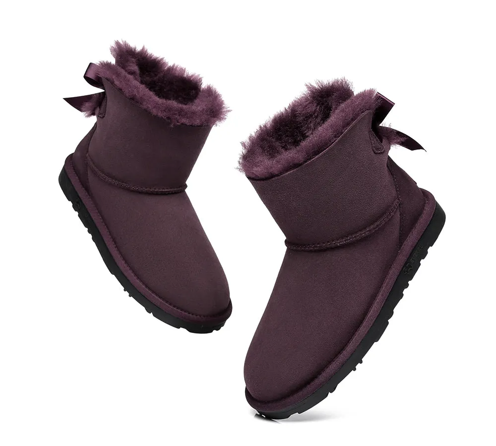EVERAU® Women Mini Back Single Bow Boots