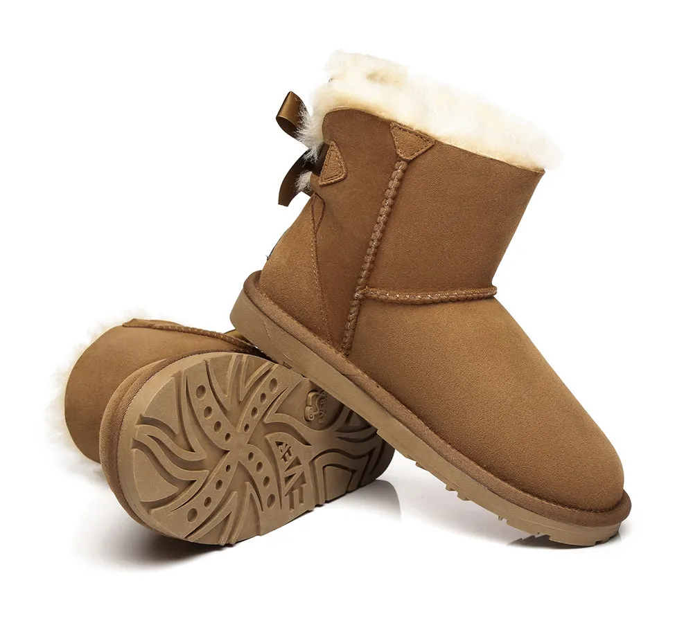 EVERAU® Women Mini Back Single Bow Boots