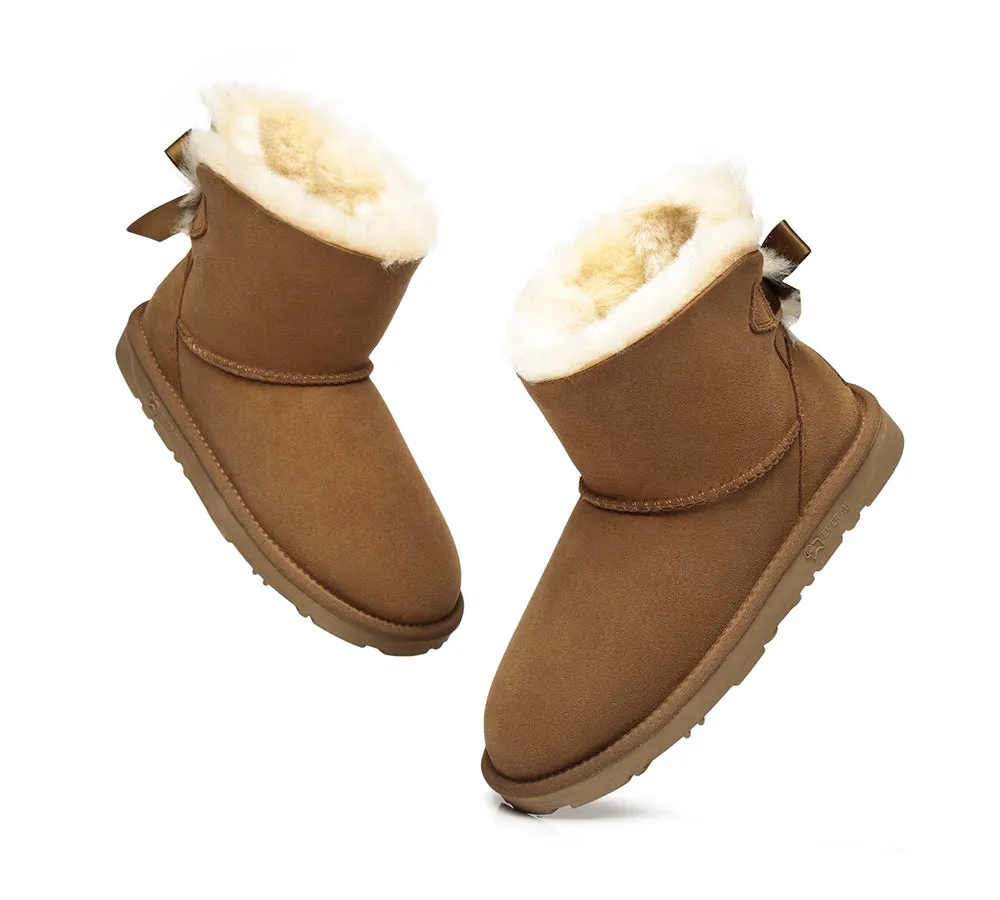 EVERAU® Women Mini Back Single Bow Boots