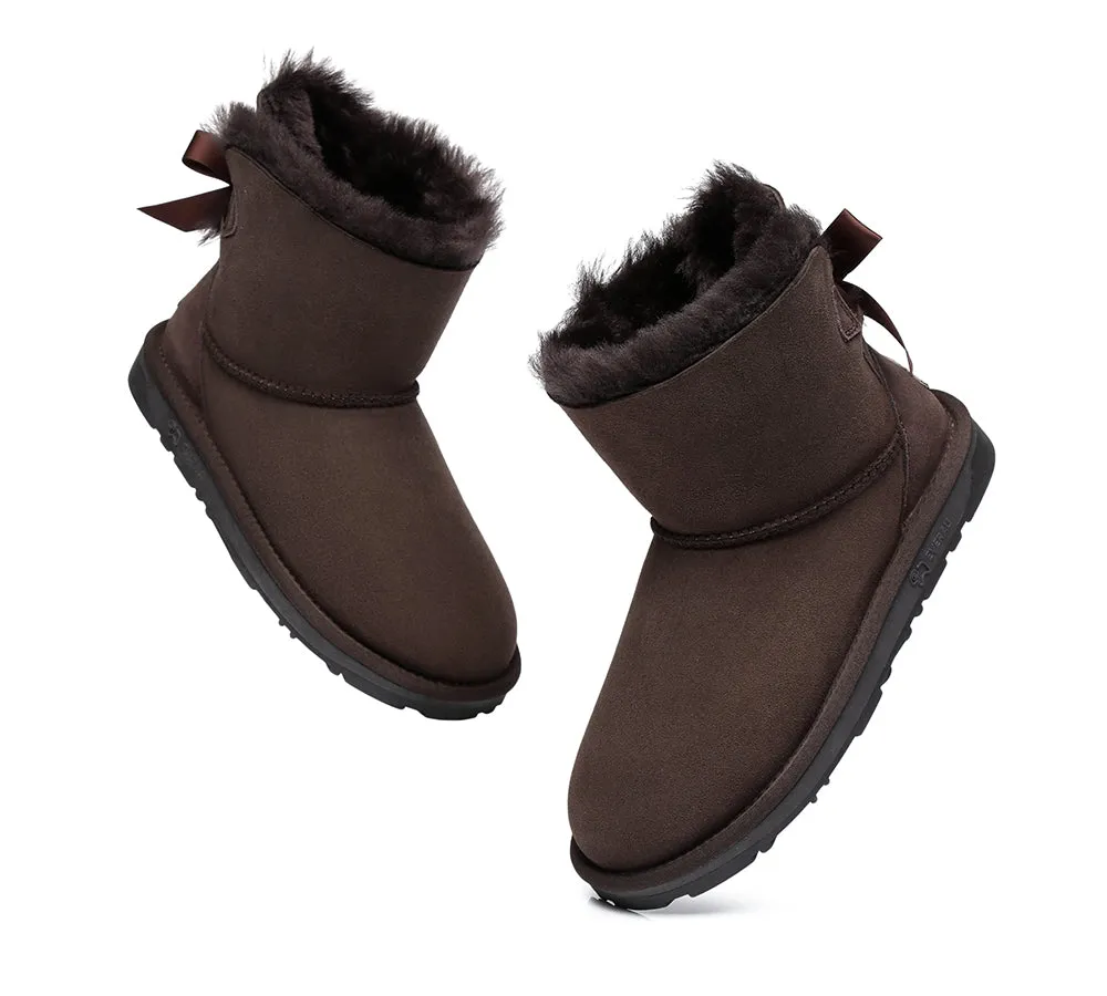 EVERAU® Women Mini Back Single Bow Boots
