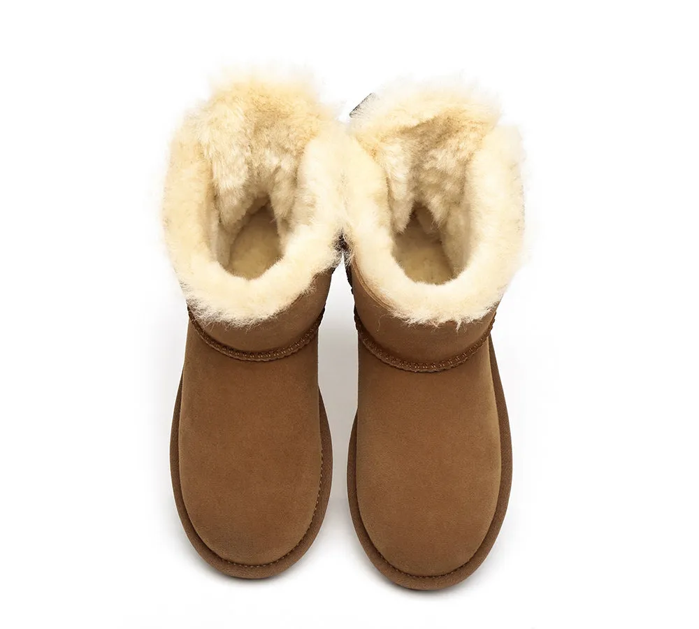 EVERAU® Women Mini Back Single Bow Boots
