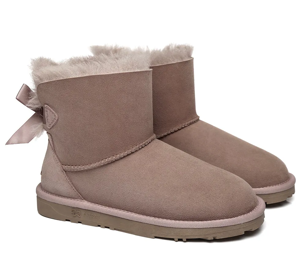 EVERAU® Women Mini Back Single Bow Boots