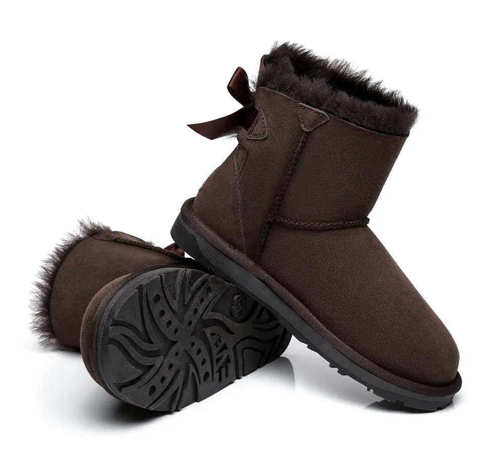 EVERAU® Women Mini Back Single Bow Boots