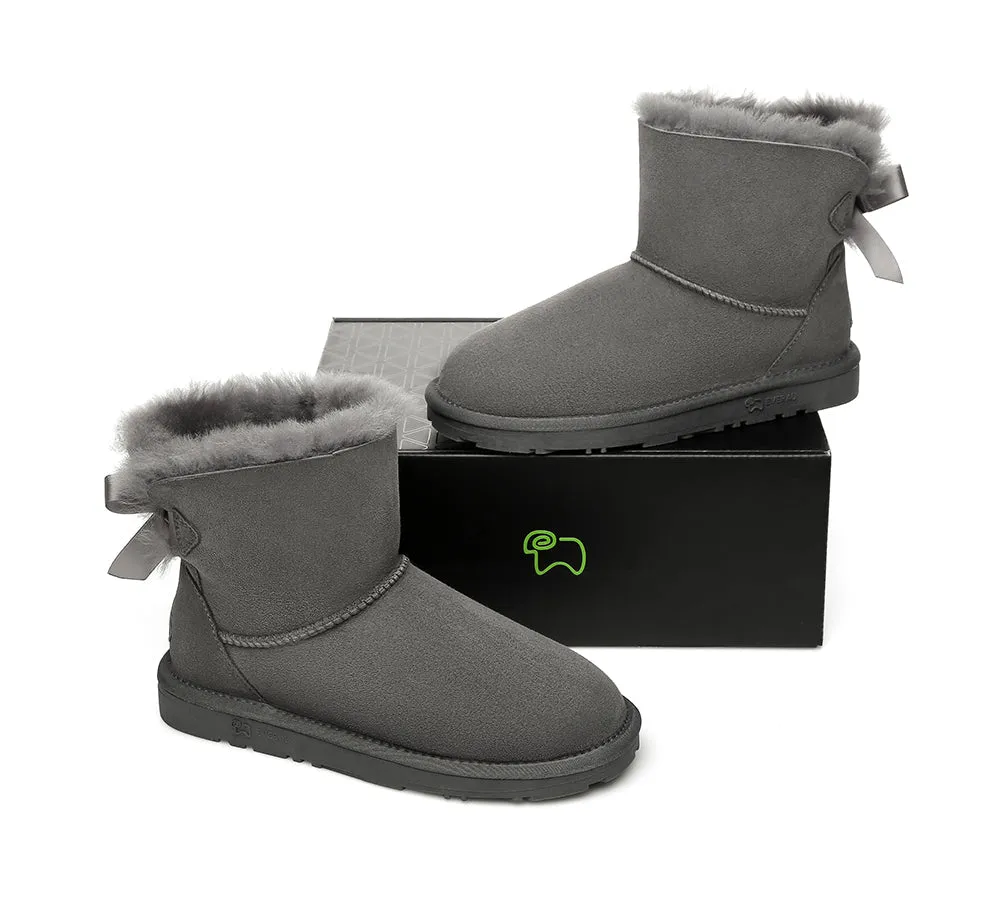 EVERAU® Women Mini Back Single Bow Boots