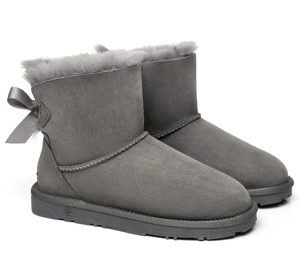 EVERAU® Women Mini Back Single Bow Boots