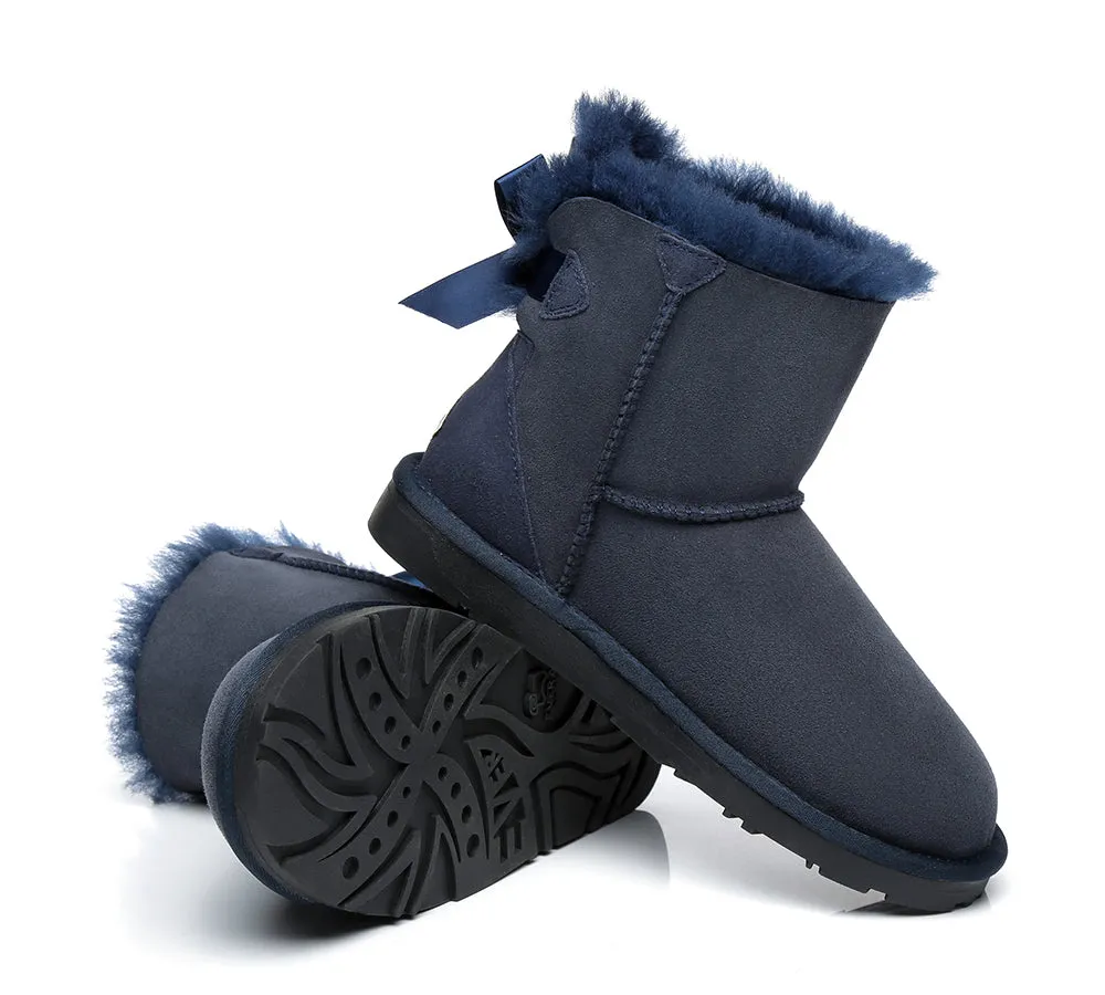 EVERAU® Women Mini Back Single Bow Boots