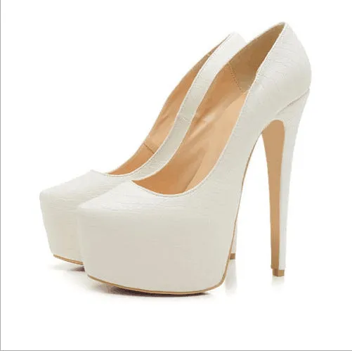 Fashionable Garden Sparkle Versatile Slim-Heeled Bridal Shoes