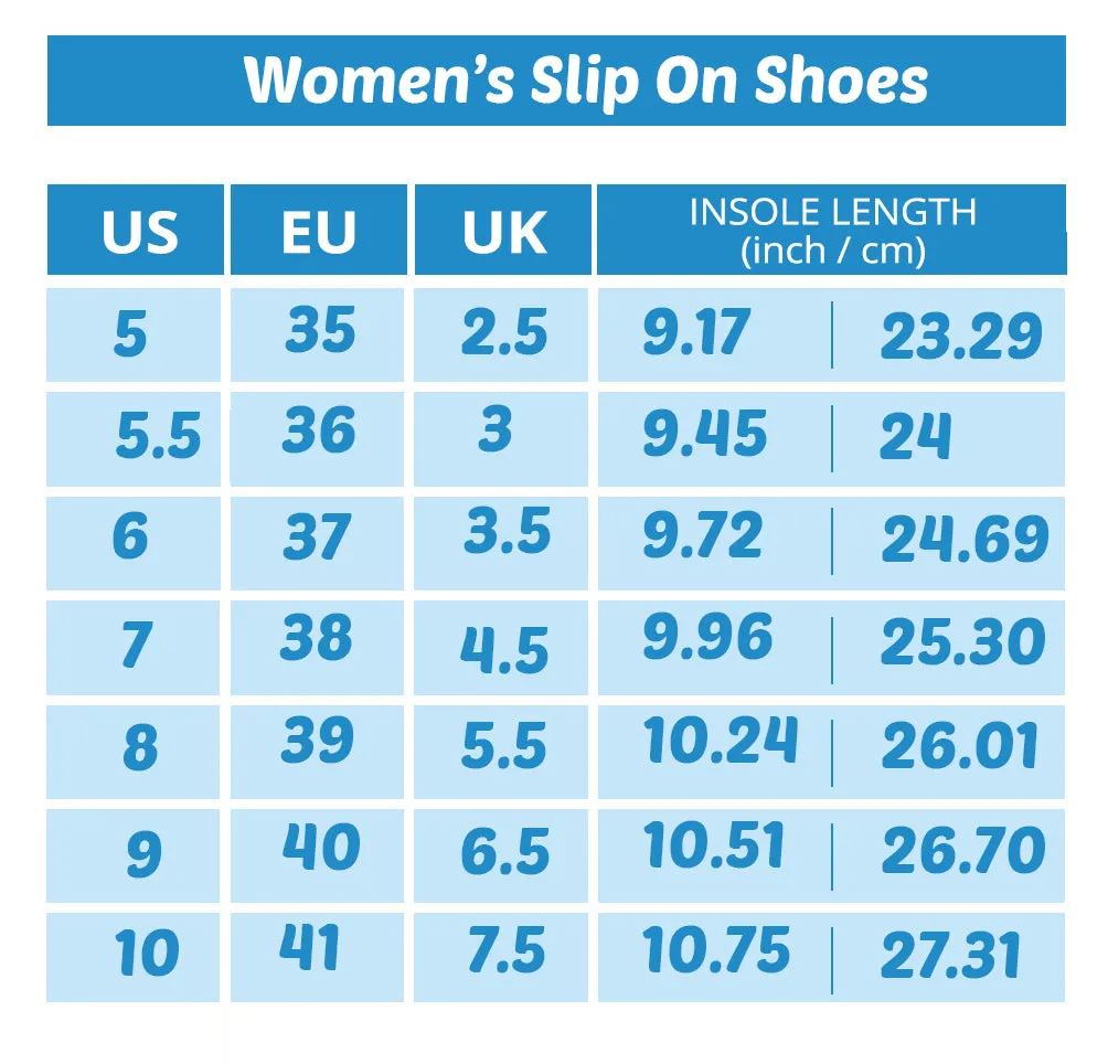 Feathered Filigree Women's Slip On Travel Shoes