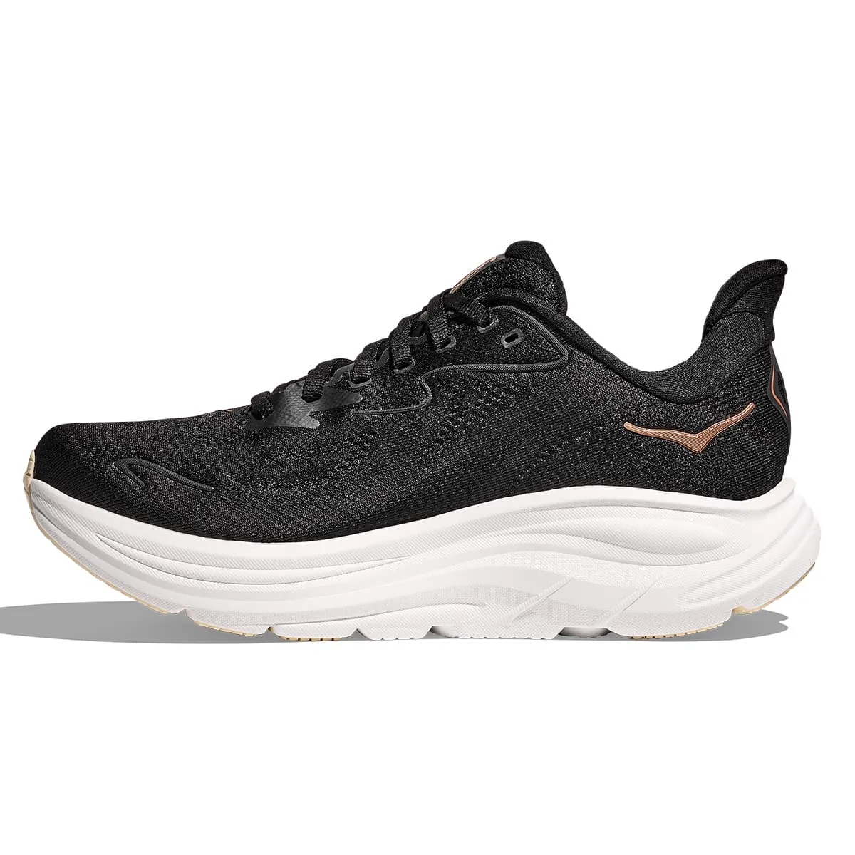 Hoka Clifton 10 Womens | Black / Rose Gold