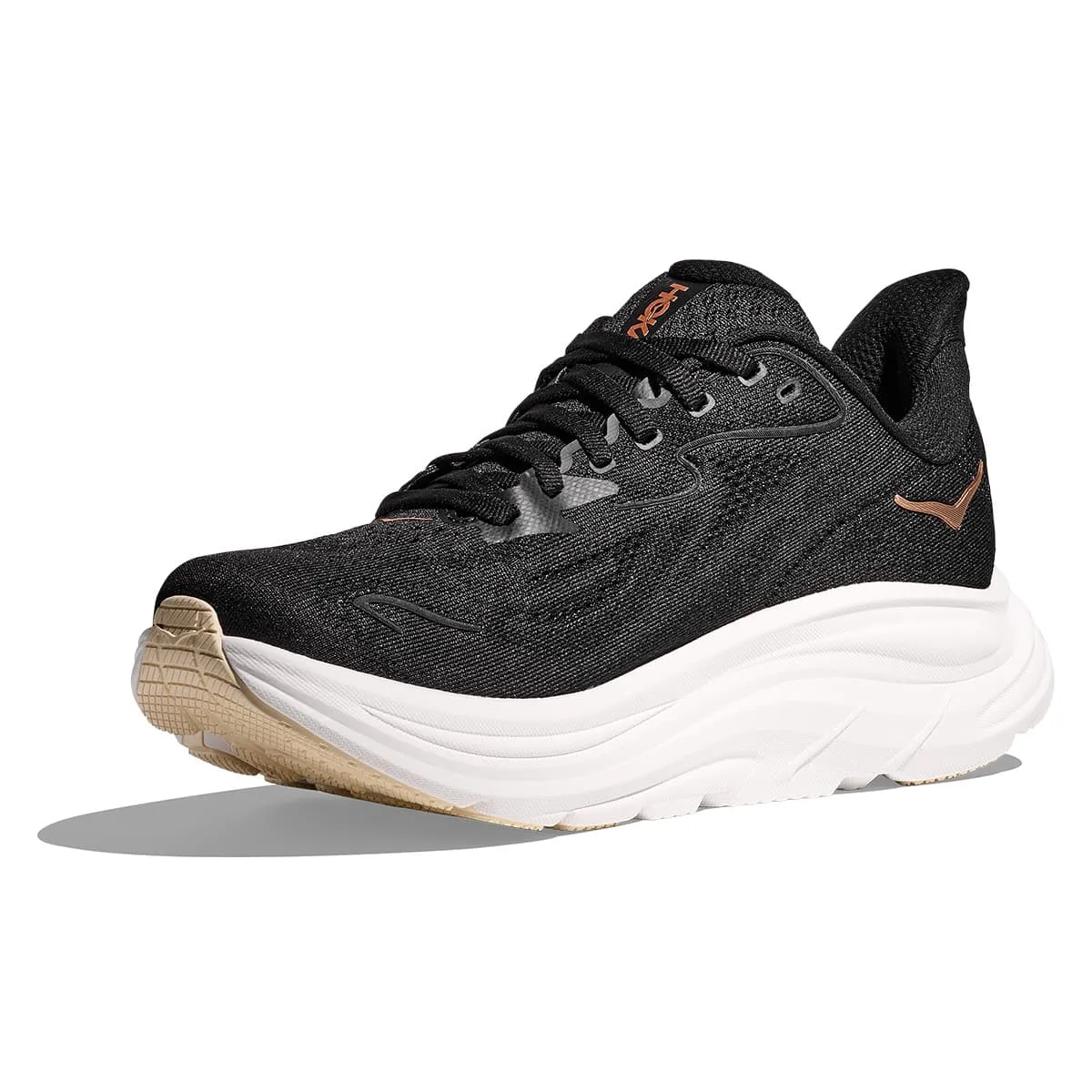 Hoka Clifton 10 Womens | Black / Rose Gold
