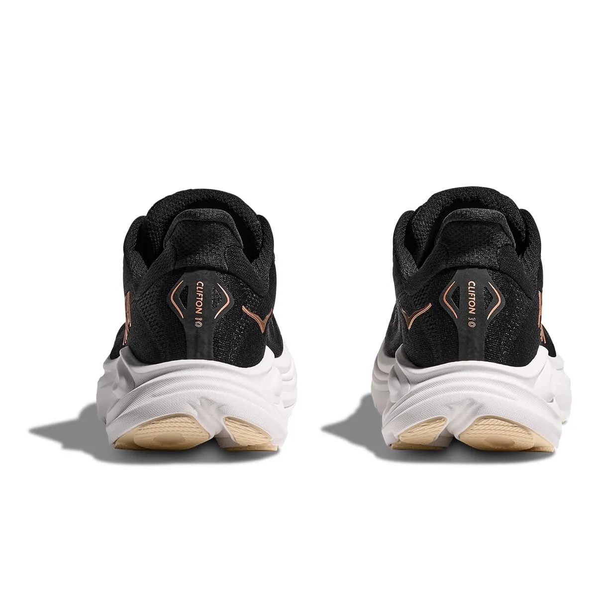 Hoka Clifton 10 Womens | Black / Rose Gold