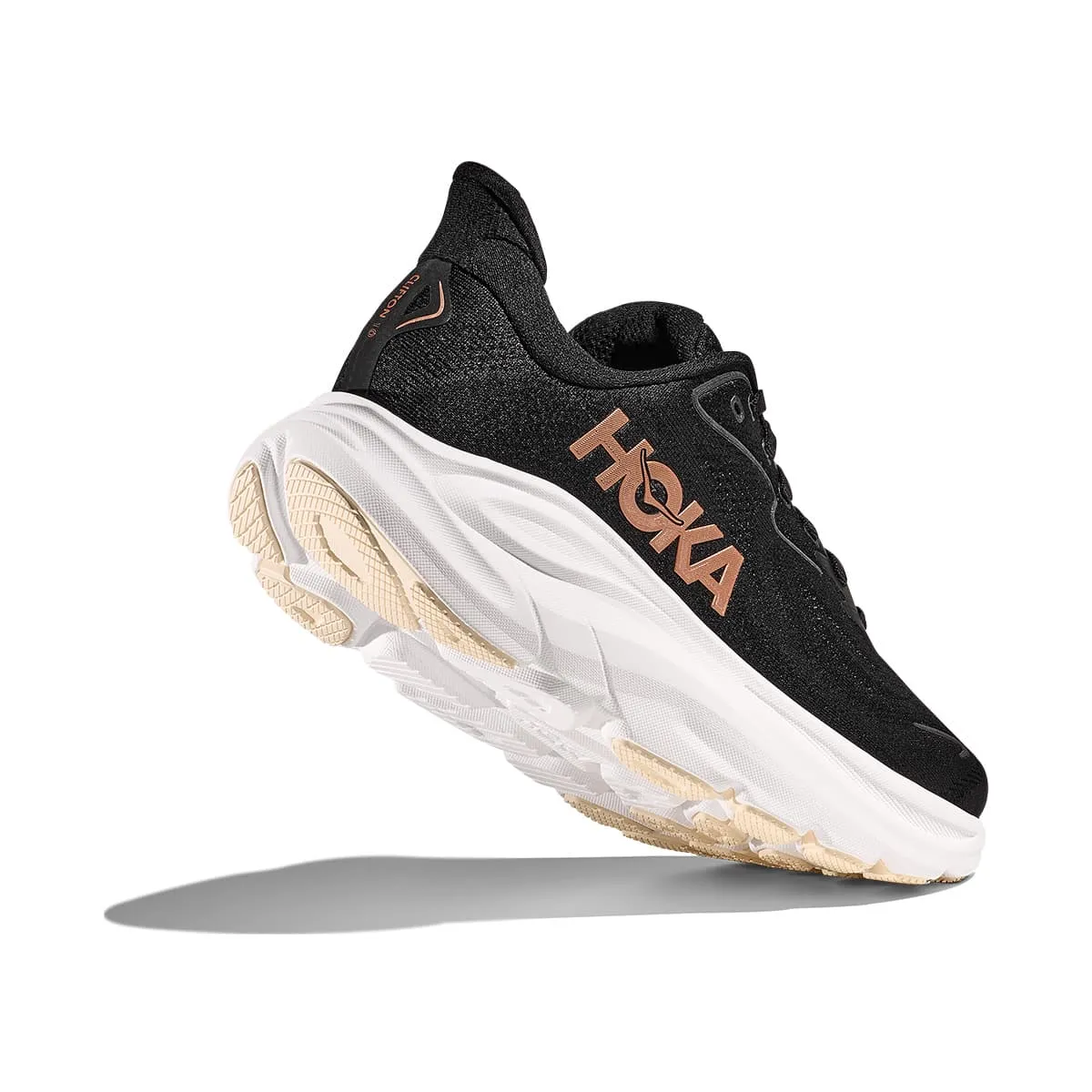 Hoka Clifton 10 Womens | Black / Rose Gold