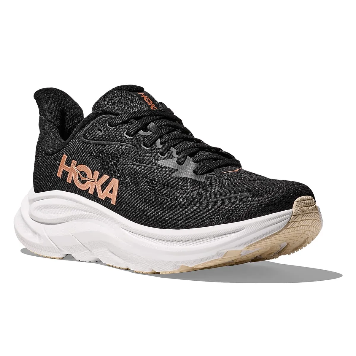 Hoka Clifton 10 Womens | Black / Rose Gold