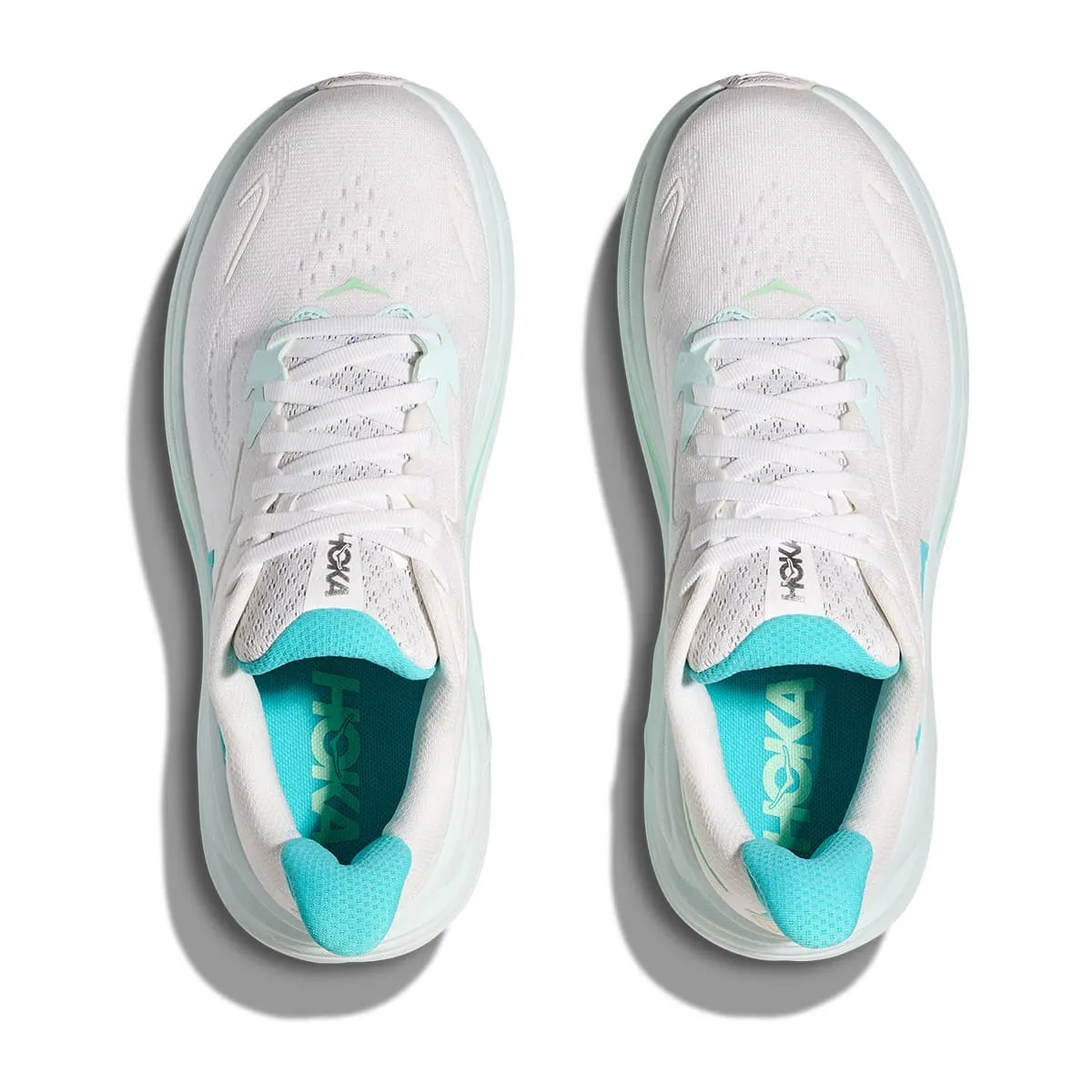 Hoka Clifton 10 Womens | White / Cielo Blue