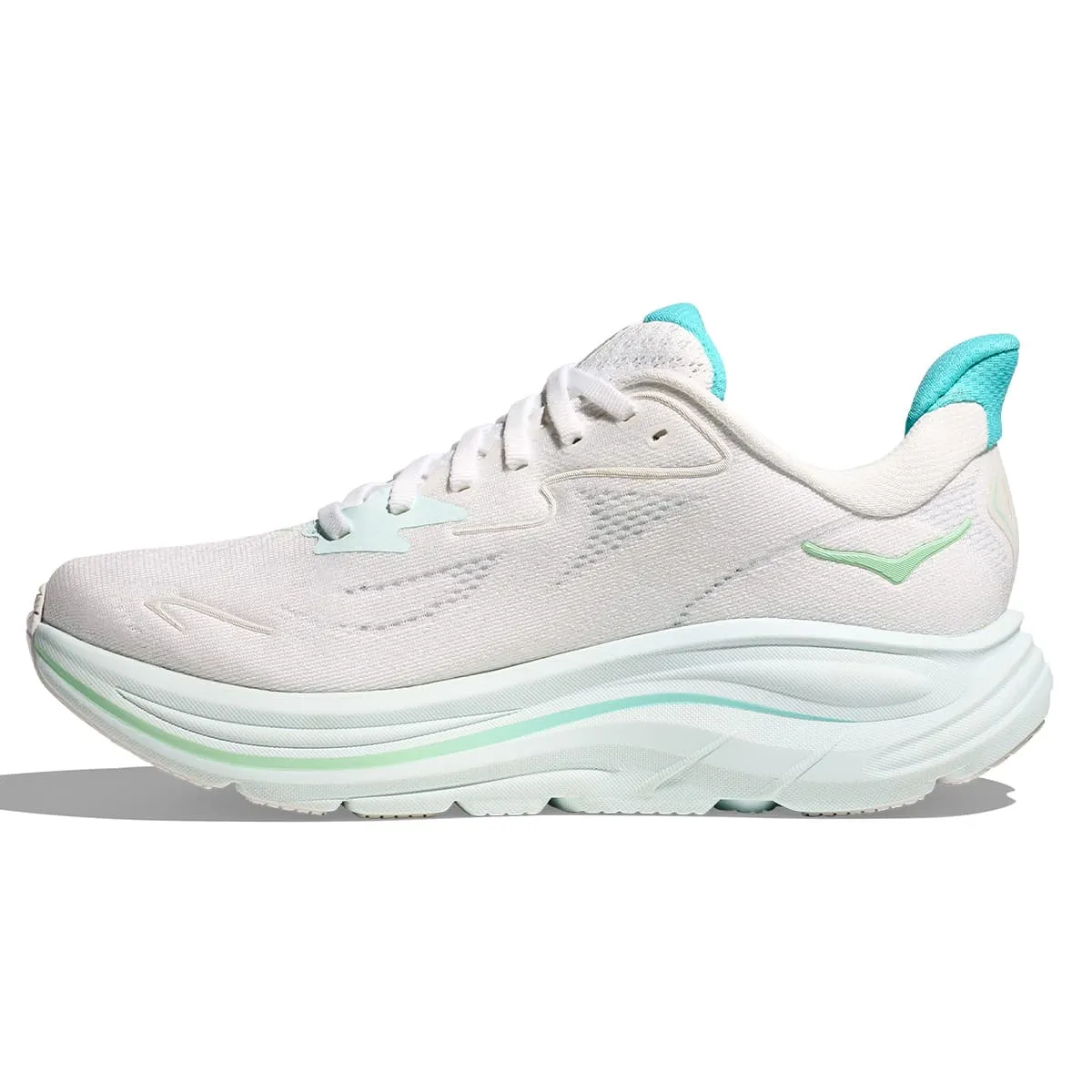 Hoka Clifton 10 Womens | White / Cielo Blue