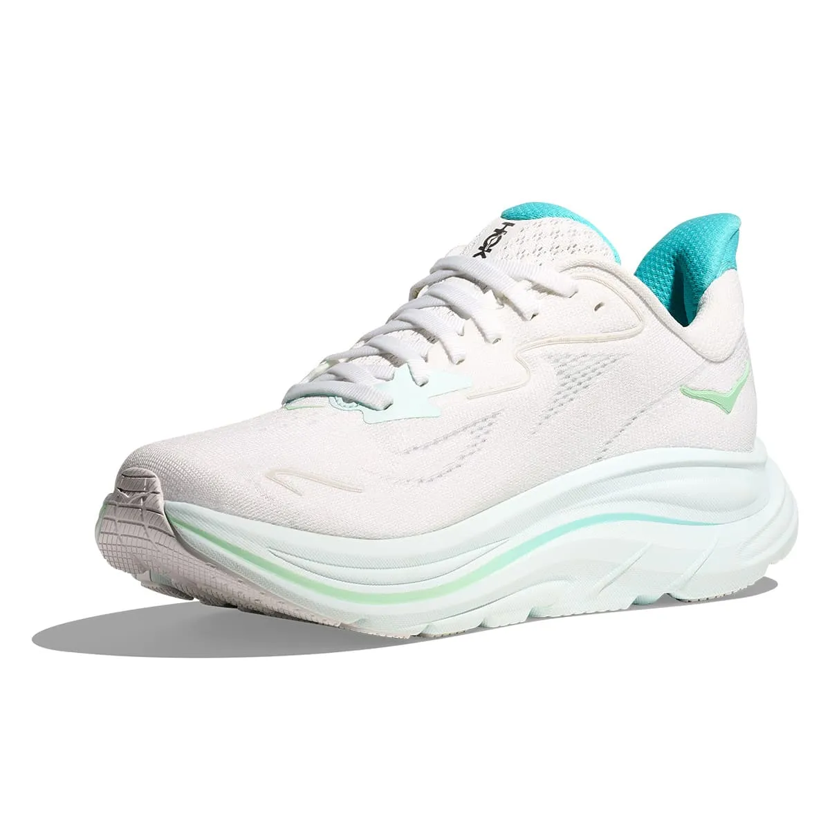 Hoka Clifton 10 Womens | White / Cielo Blue