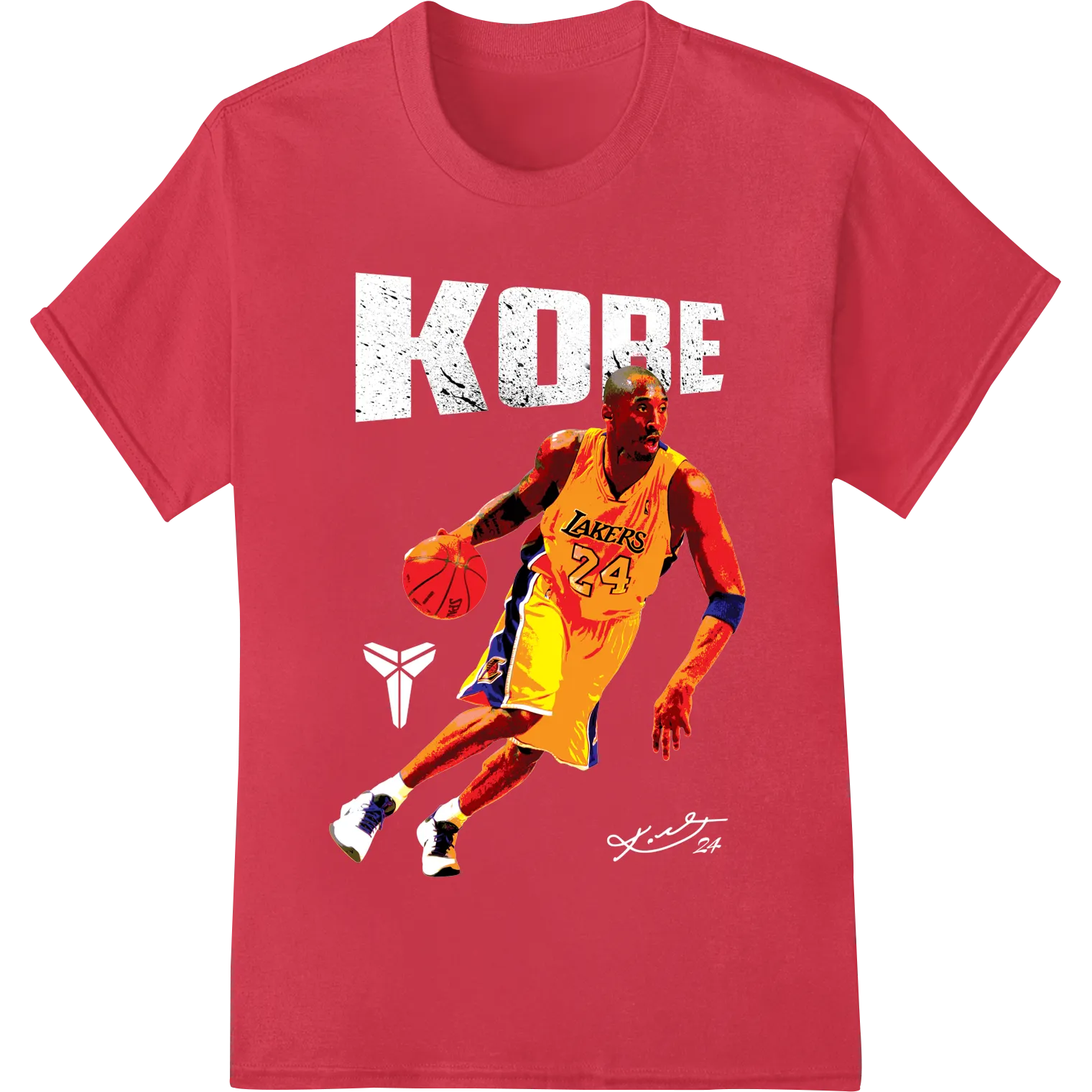 Intense LA Lakers Basketball DTF Print Heat Transfer