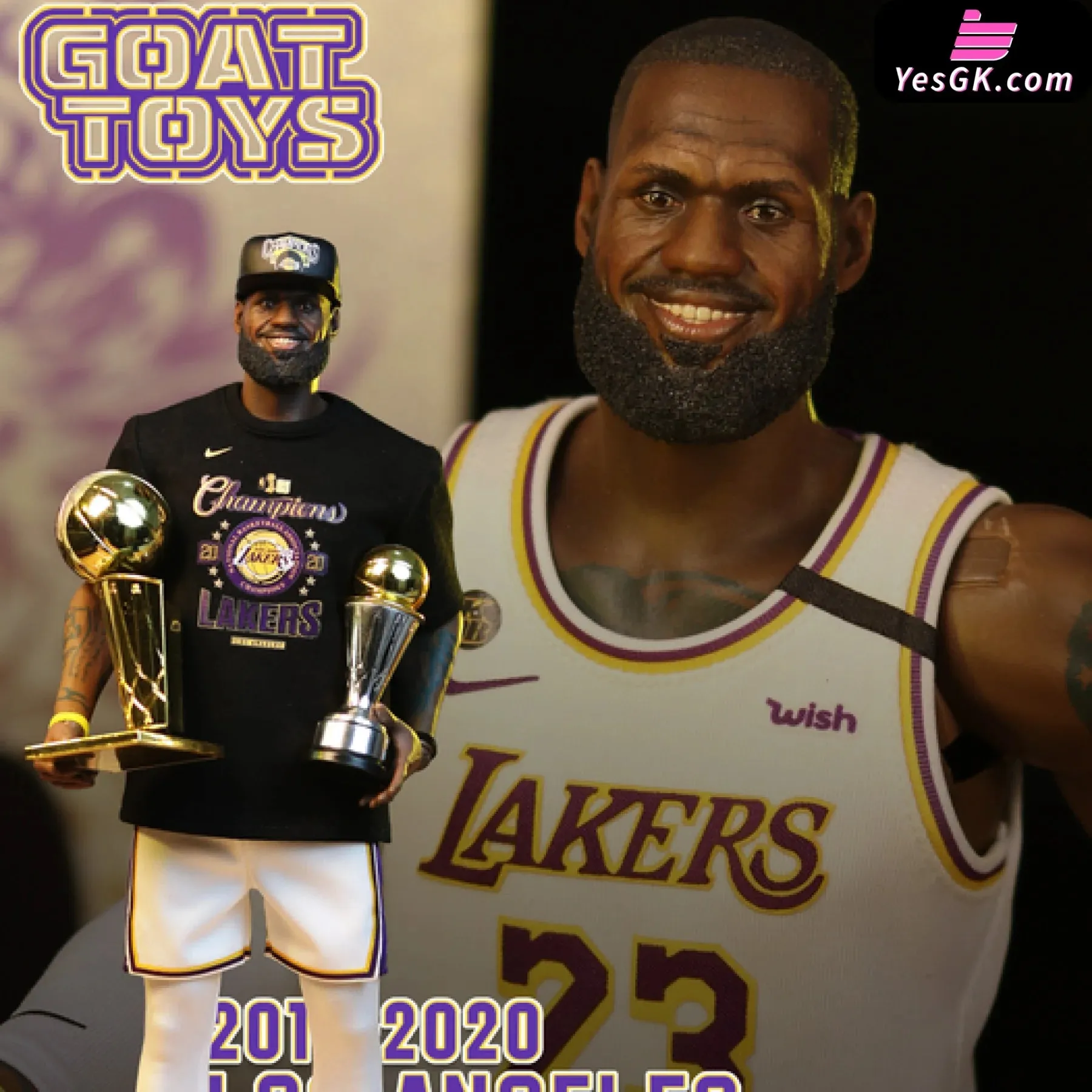 James Lakers championship suit Figure Statue - Goat Toys Studio [In-Stock]