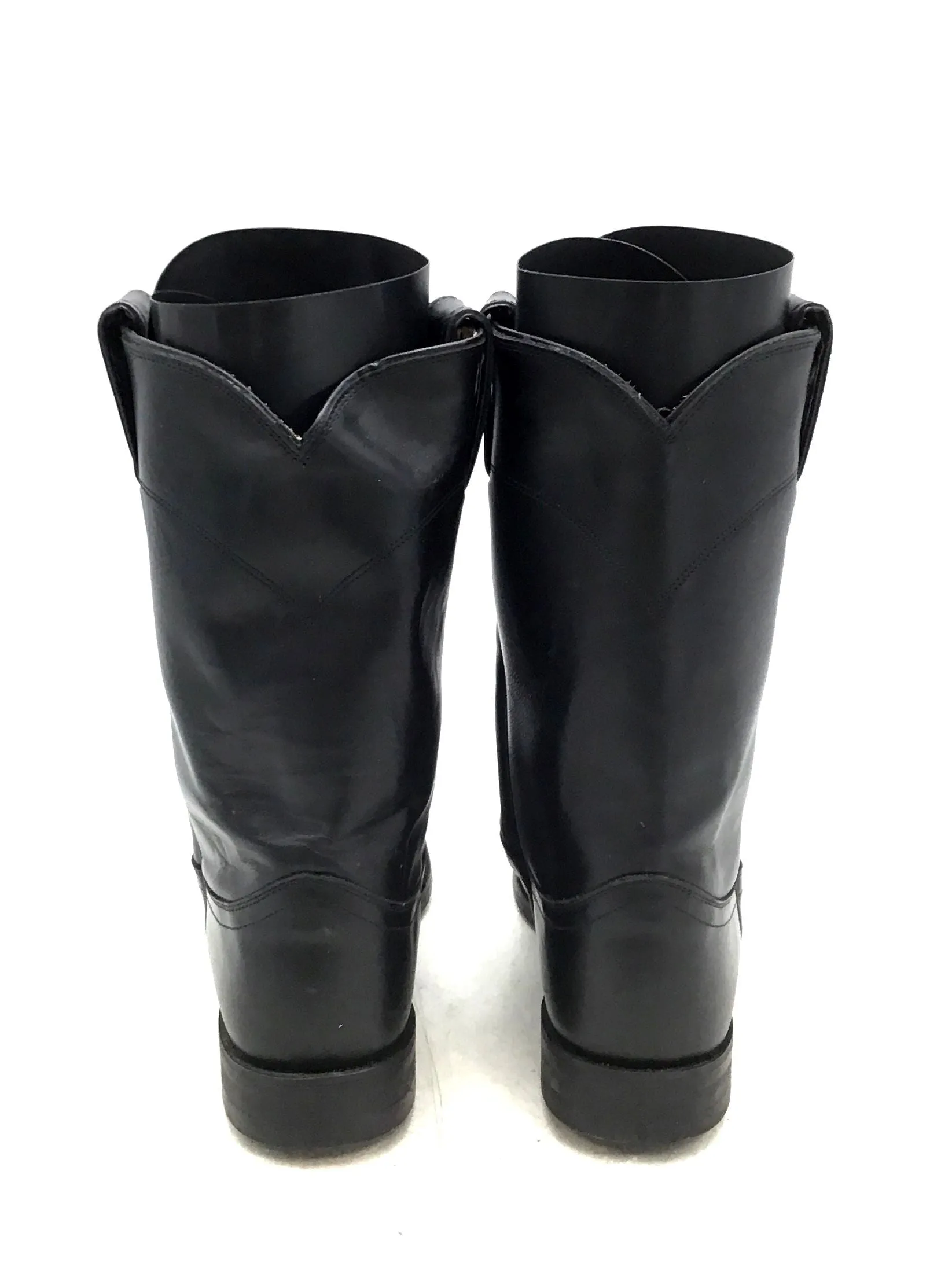 Justin Boots Men's Black Cowboy Western Boots - Size 8D