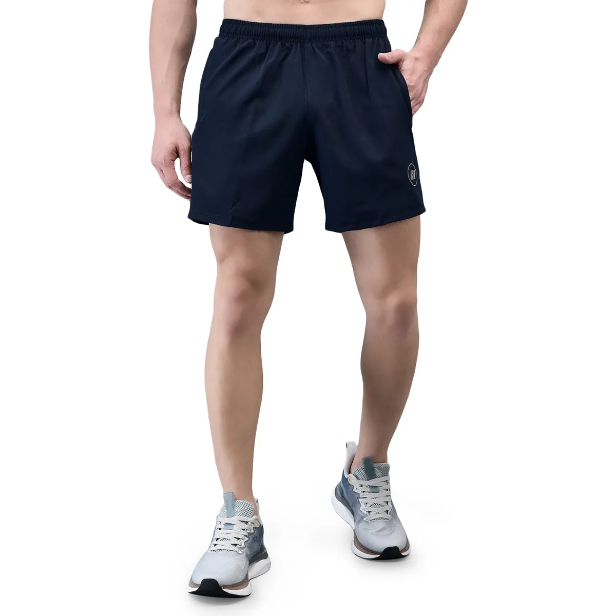 KI Elite Navy With Side Stripes Training Shorts - Performance Gear for Professional Athletes