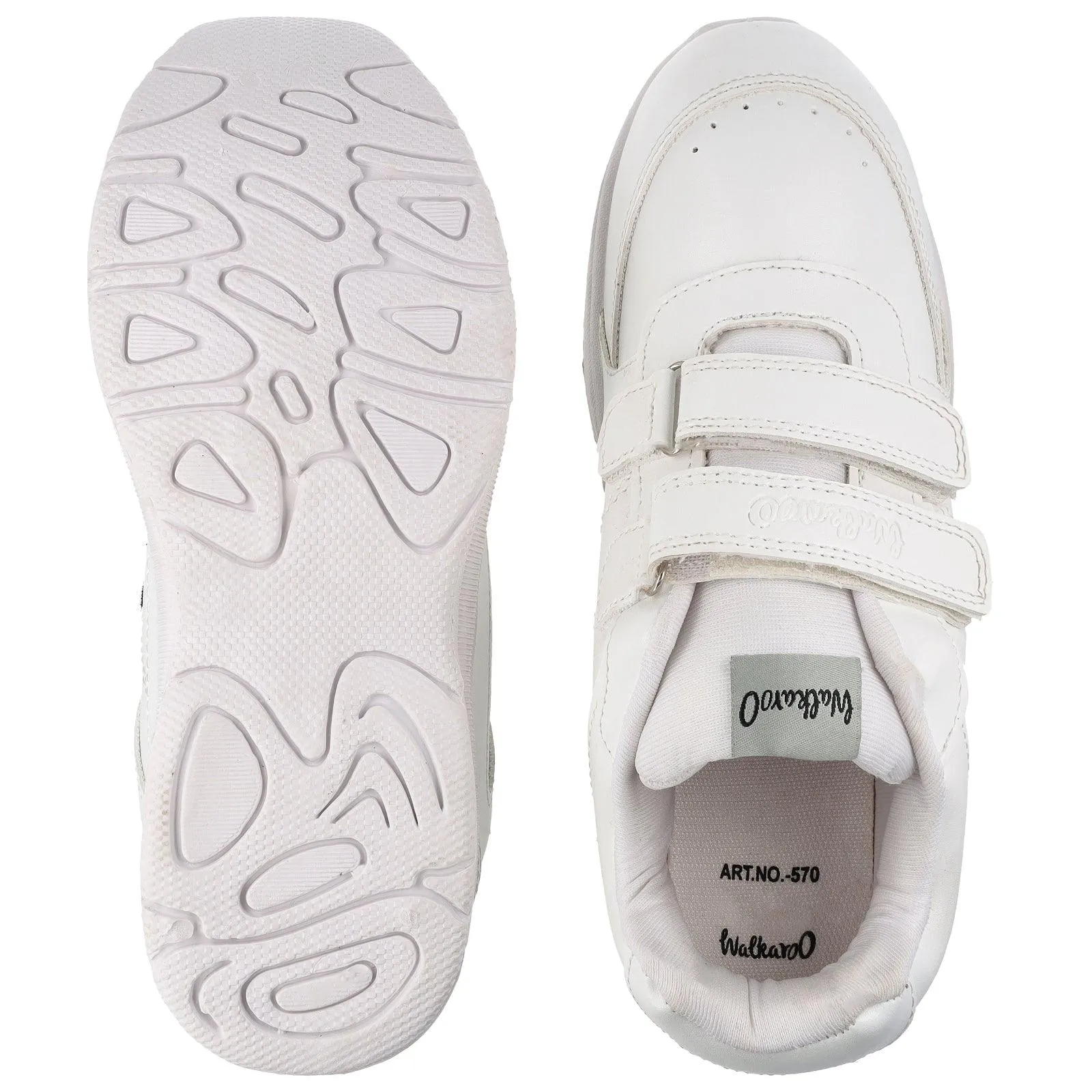 Kids School Shoes - 570 White