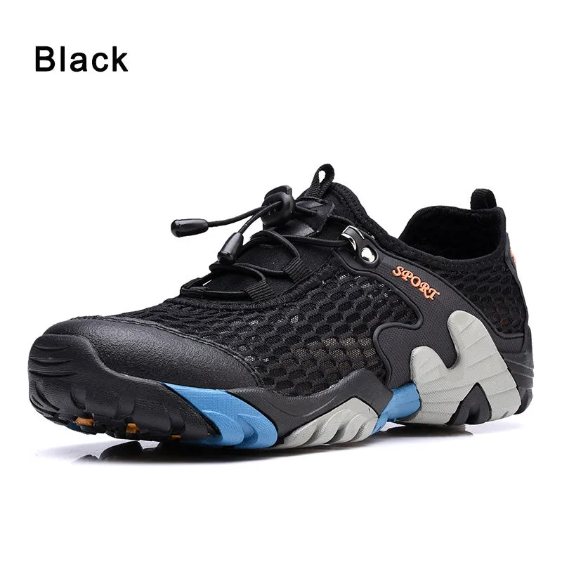 Kylebooker Mens Breathable Fly Fishing Shoes Water Sports Upstream Shoes Summer Hiking Outdoor Sneakers Walking Trekking Aqua Shoes