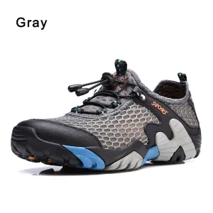 Kylebooker Mens Breathable Fly Fishing Shoes Water Sports Upstream Shoes Summer Hiking Outdoor Sneakers Walking Trekking Aqua Shoes