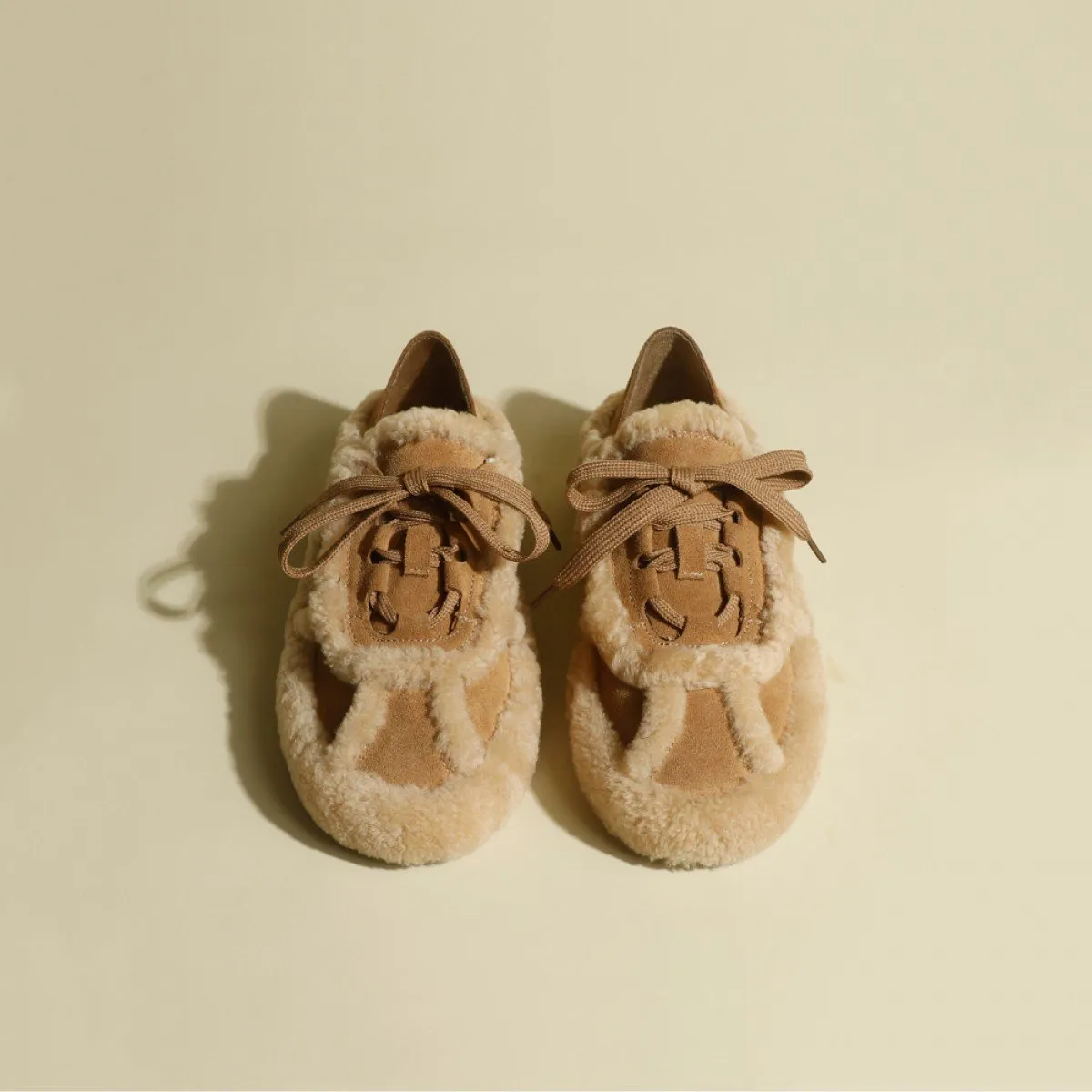 Lamb Wool Splicing Versatile Shoes