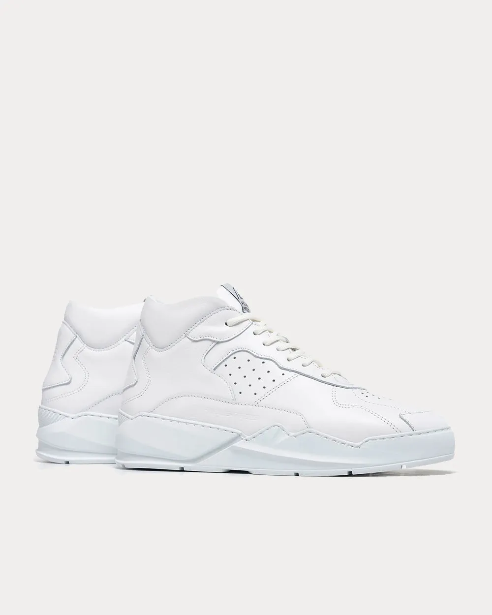 Lay Up Icey Flow 2.0 All White High Top Sneakers