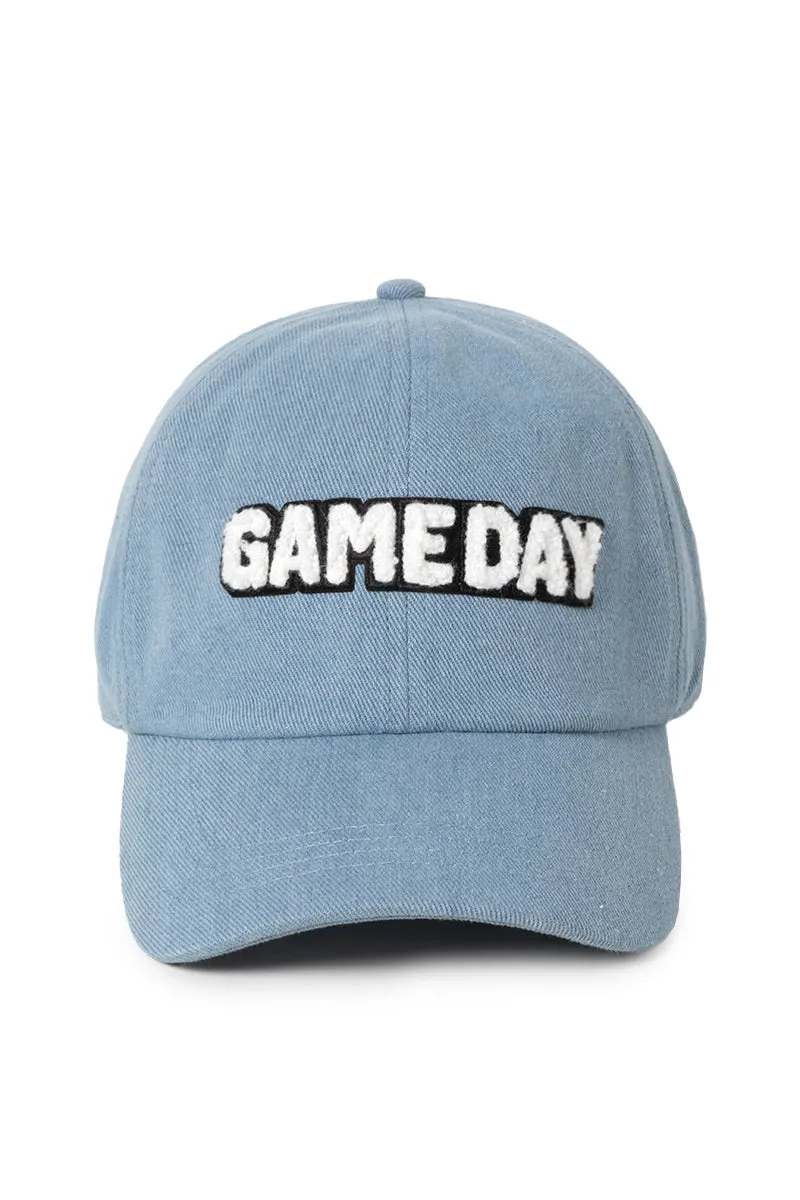 LCAP2933 - Game Day Chenille Patch Denim Cotton