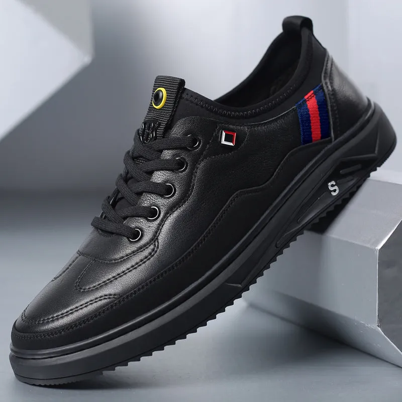 Leather Flat Casual Sports Men Shoes