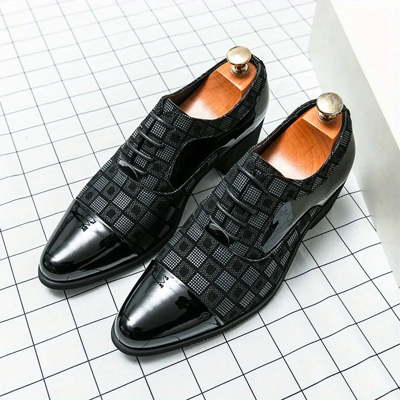 Men's Chic Lace Up Shoes For Formal Events | Red Or Black