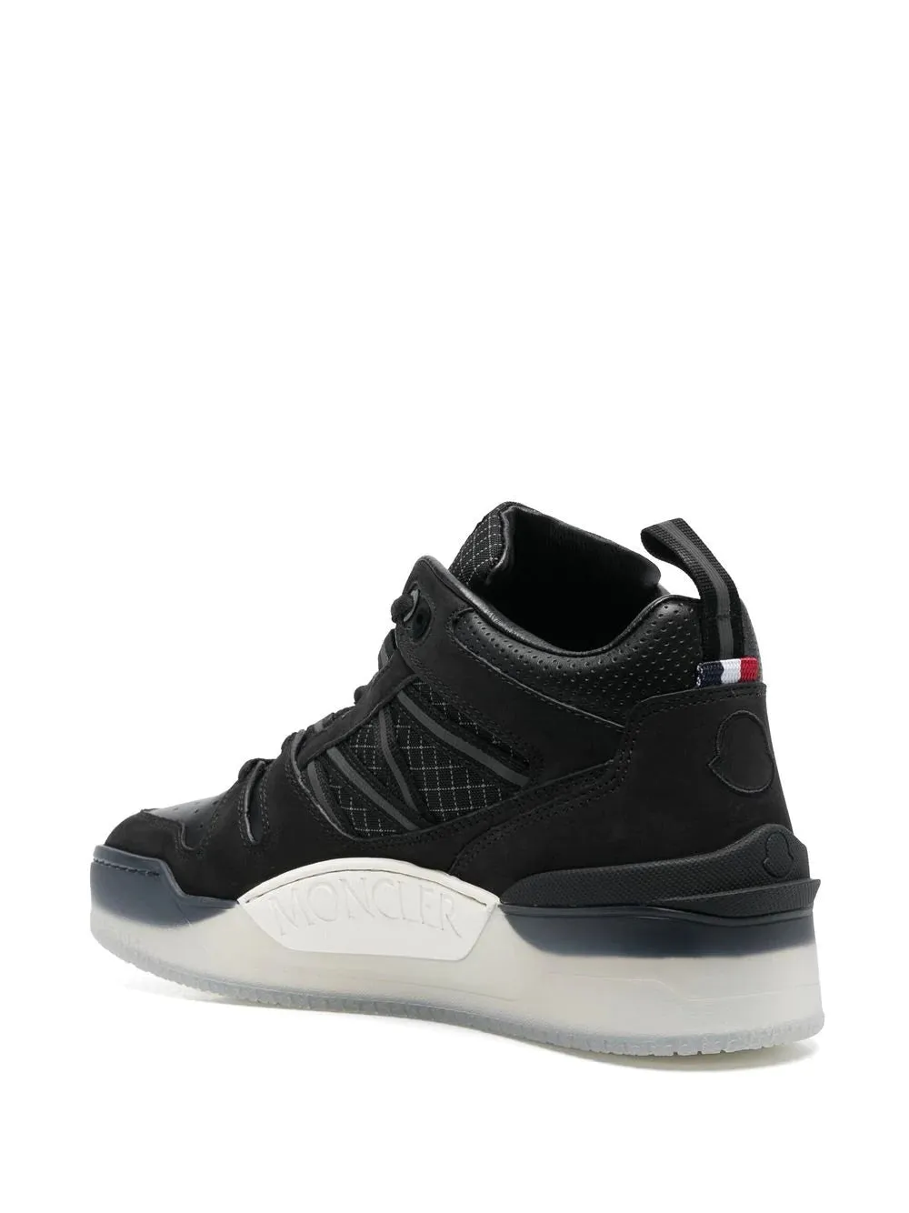 MONCLER Pivot Mid High Top Sneakers Black