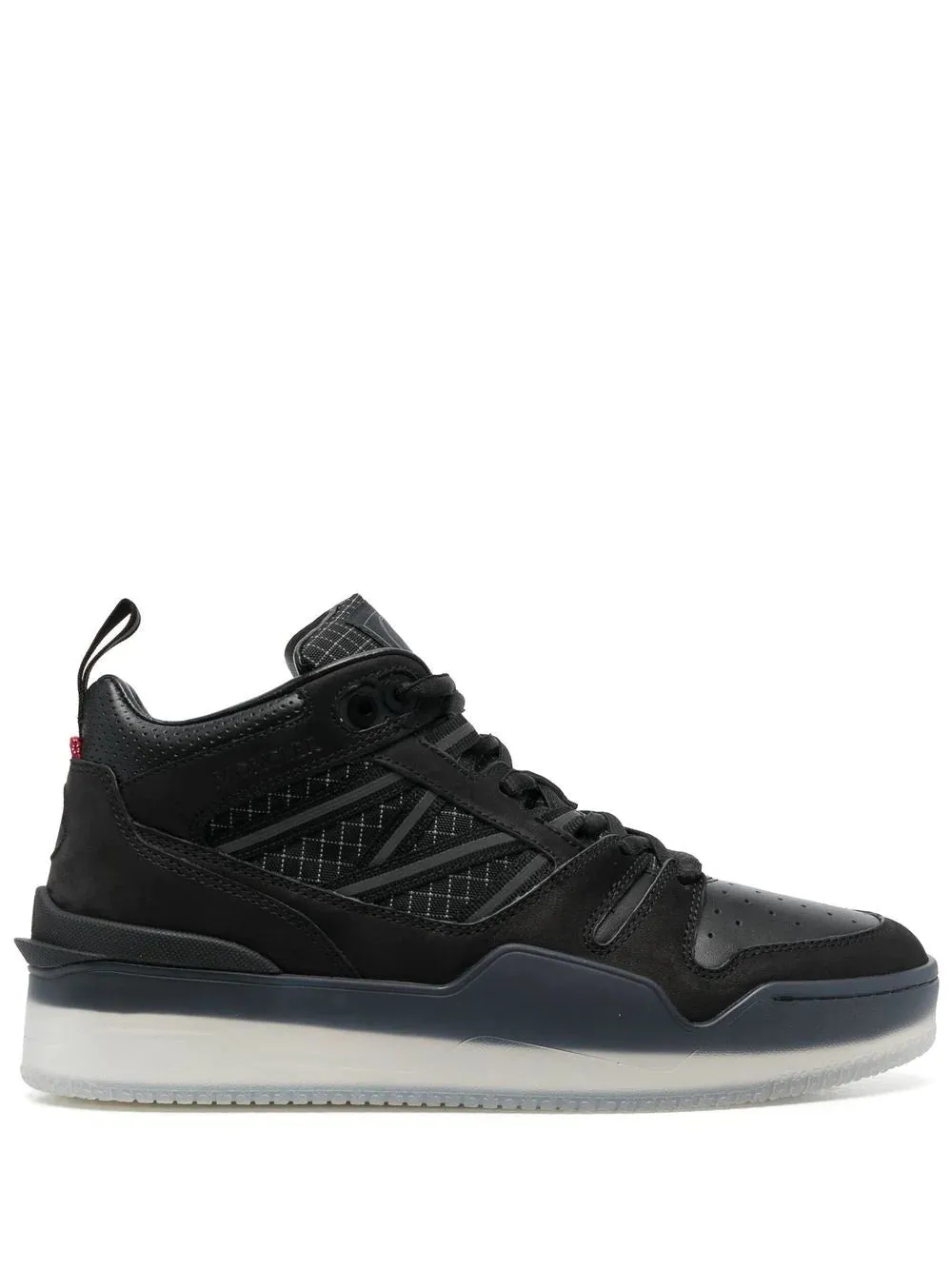 MONCLER Pivot Mid High Top Sneakers Black
