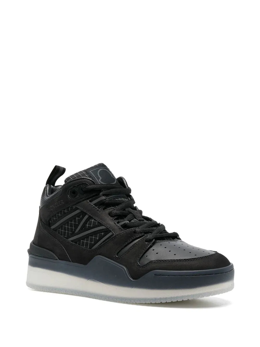 MONCLER Pivot Mid High Top Sneakers Black