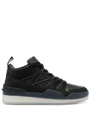 MONCLER Pivot Mid High Top Sneakers Black