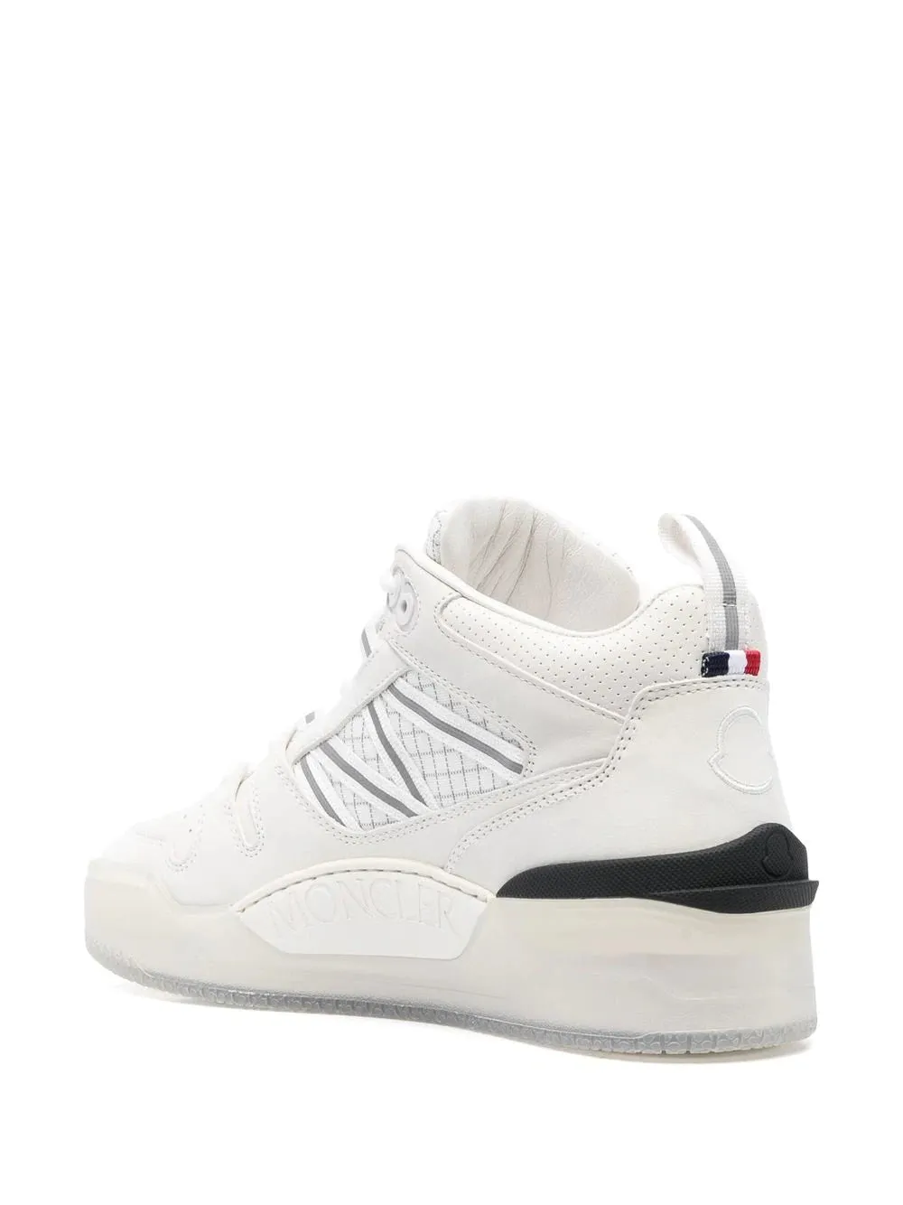 MONCLER Pivot Mid High-Top Sneakers White