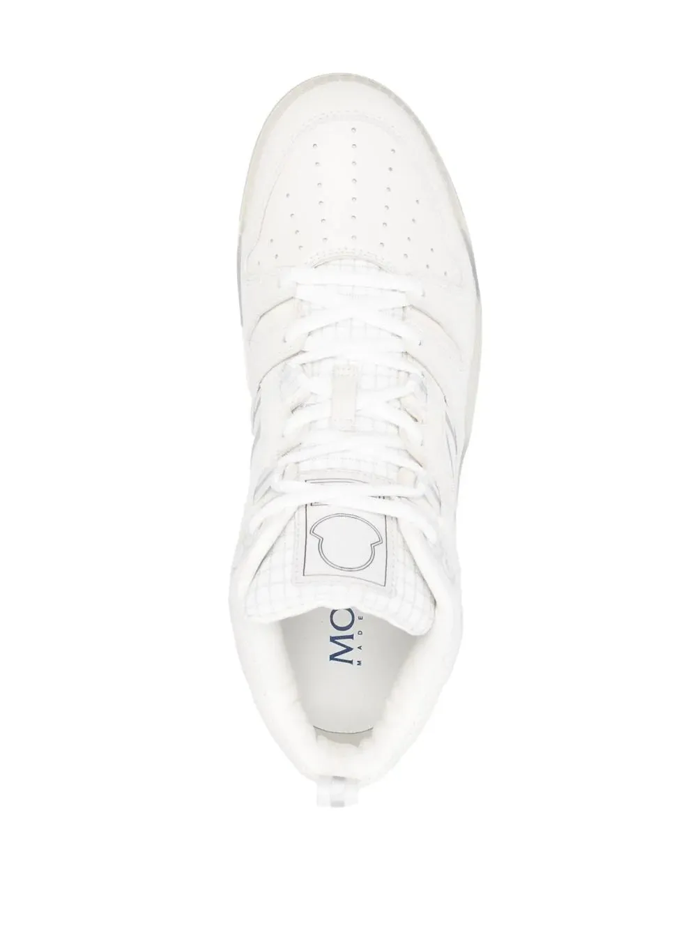 MONCLER Pivot Mid High-Top Sneakers White