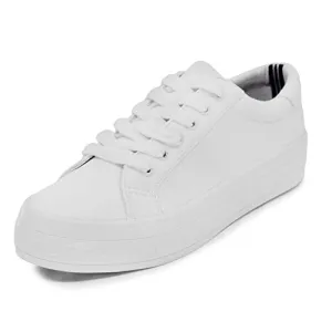 Nautica Women Lace-Up Fashion Sneaker Casual Shoes-Aelisa-White-8.5