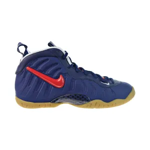Nike Air Foamposite Pro Big Kids' Shoes Blue Void-University Red