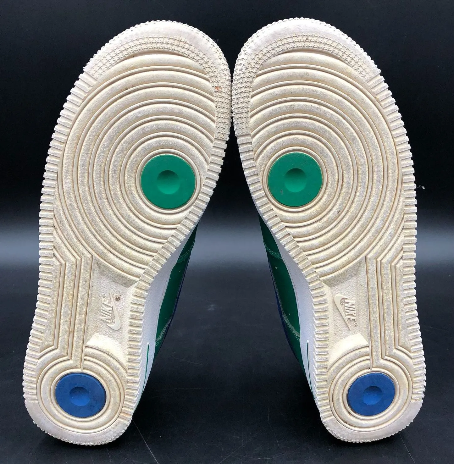Nike Air Force 1 '07 LV8 '40th Anniv.' Men's Green/Blue Sneakers - Sz 8.5 ( COA)