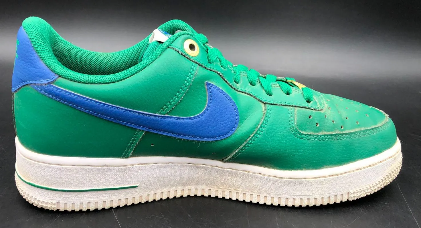 Nike Air Force 1 '07 LV8 '40th Anniv.' Men's Green/Blue Sneakers - Sz 8.5 ( COA)