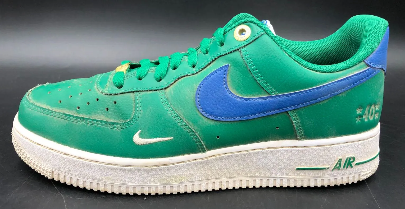 Nike Air Force 1 '07 LV8 '40th Anniv.' Men's Green/Blue Sneakers - Sz 8.5 ( COA)