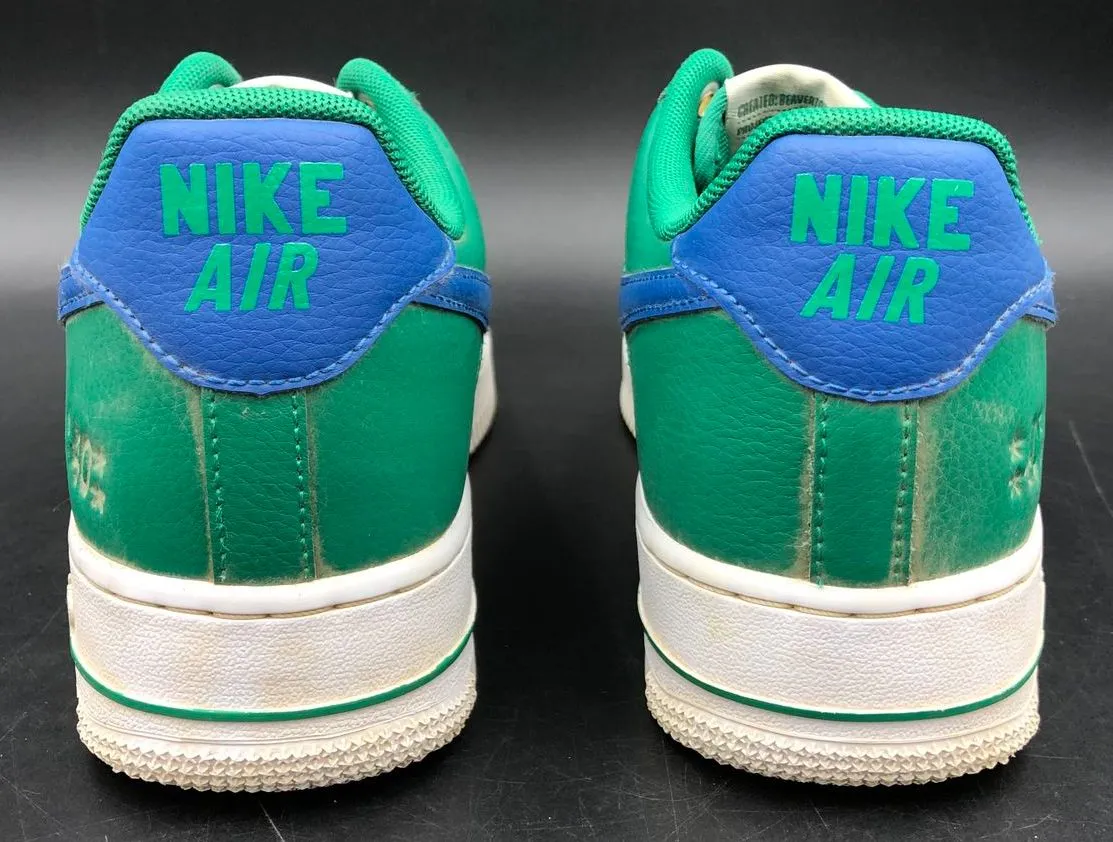 Nike Air Force 1 '07 LV8 '40th Anniv.' Men's Green/Blue Sneakers - Sz 8.5 ( COA)