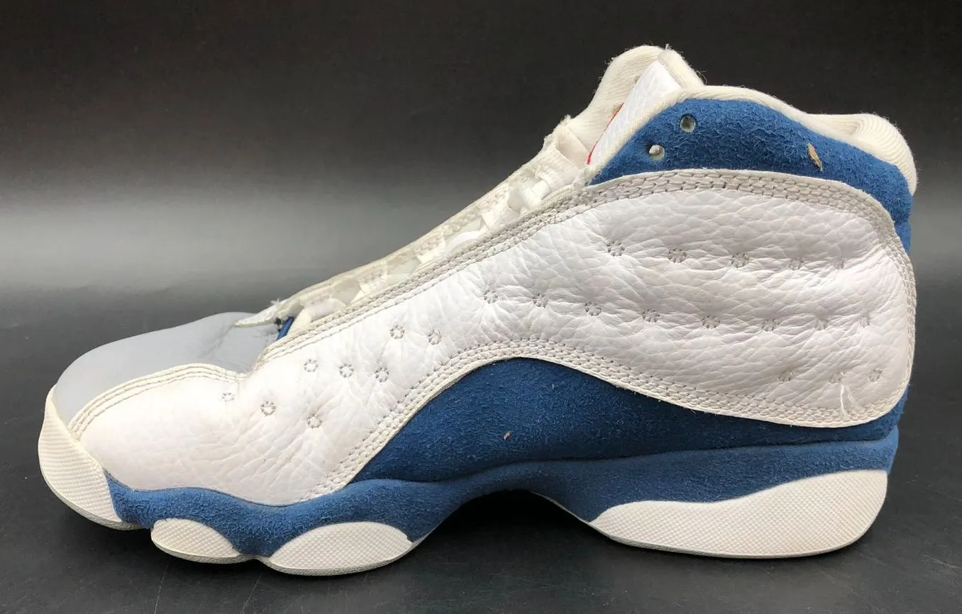 Nike Air Jordan 13 Retro GS 'French Blue' & White/Grey Sneakers - Sz 5.5Y ( COA)