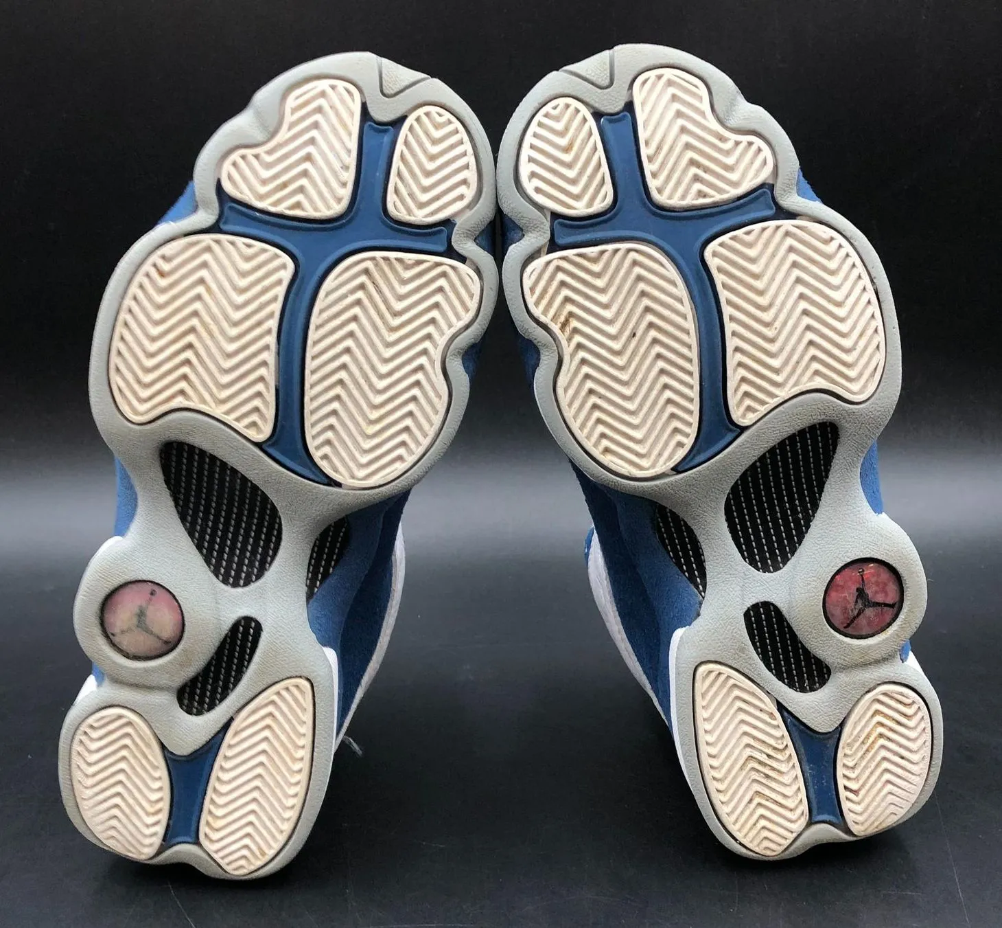 Nike Air Jordan 13 Retro GS 'French Blue' & White/Grey Sneakers - Sz 5.5Y ( COA)