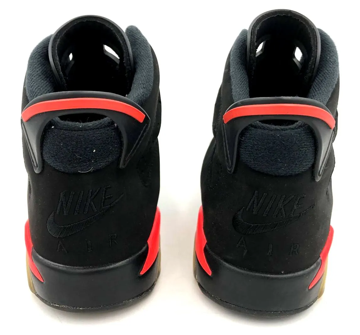 Nike Air Jordan 6 Retro GS 2019 'Infrared' & Black Sneakers - Size 7Y ( COA)